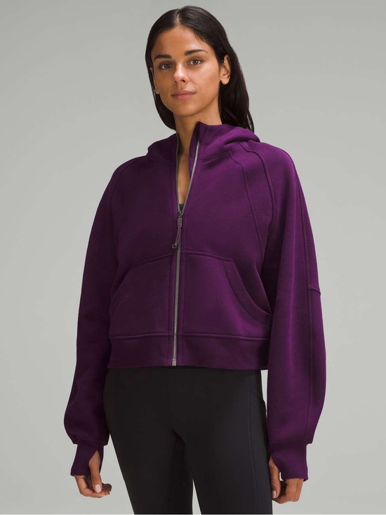 lululemon athletica Tops - 180. Lululemon Scuba Oversized Full-Zip Hoodie Dramatic Magenta XL XXL